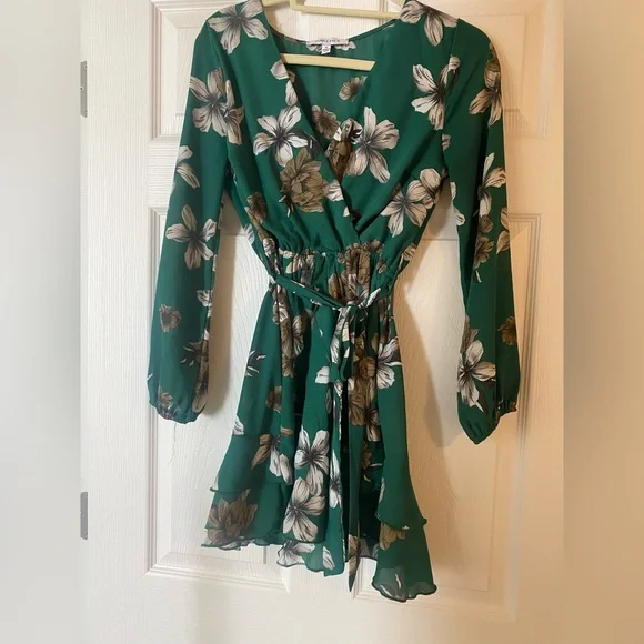 Purple Snow | Dresses | Purple Snow Green Floral Long Sleeve Flounce Dress | Poshmark Purple Snow | Dresses | Purple Snow Green Floral Long Sleeve Flounce Dress | Poshmark